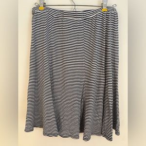 Striped Flowy Mini Skater/Circle Skirt